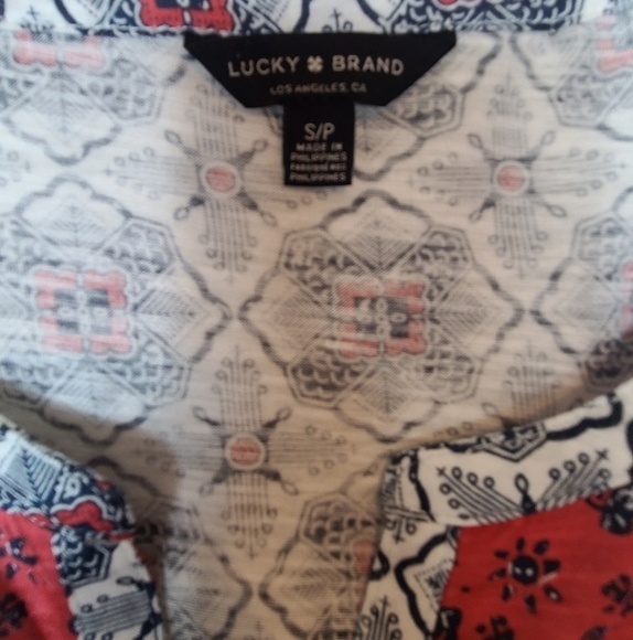 Lucky Brand Boho Sleeveless Tanktop Small NWT - Picture 8 of 8